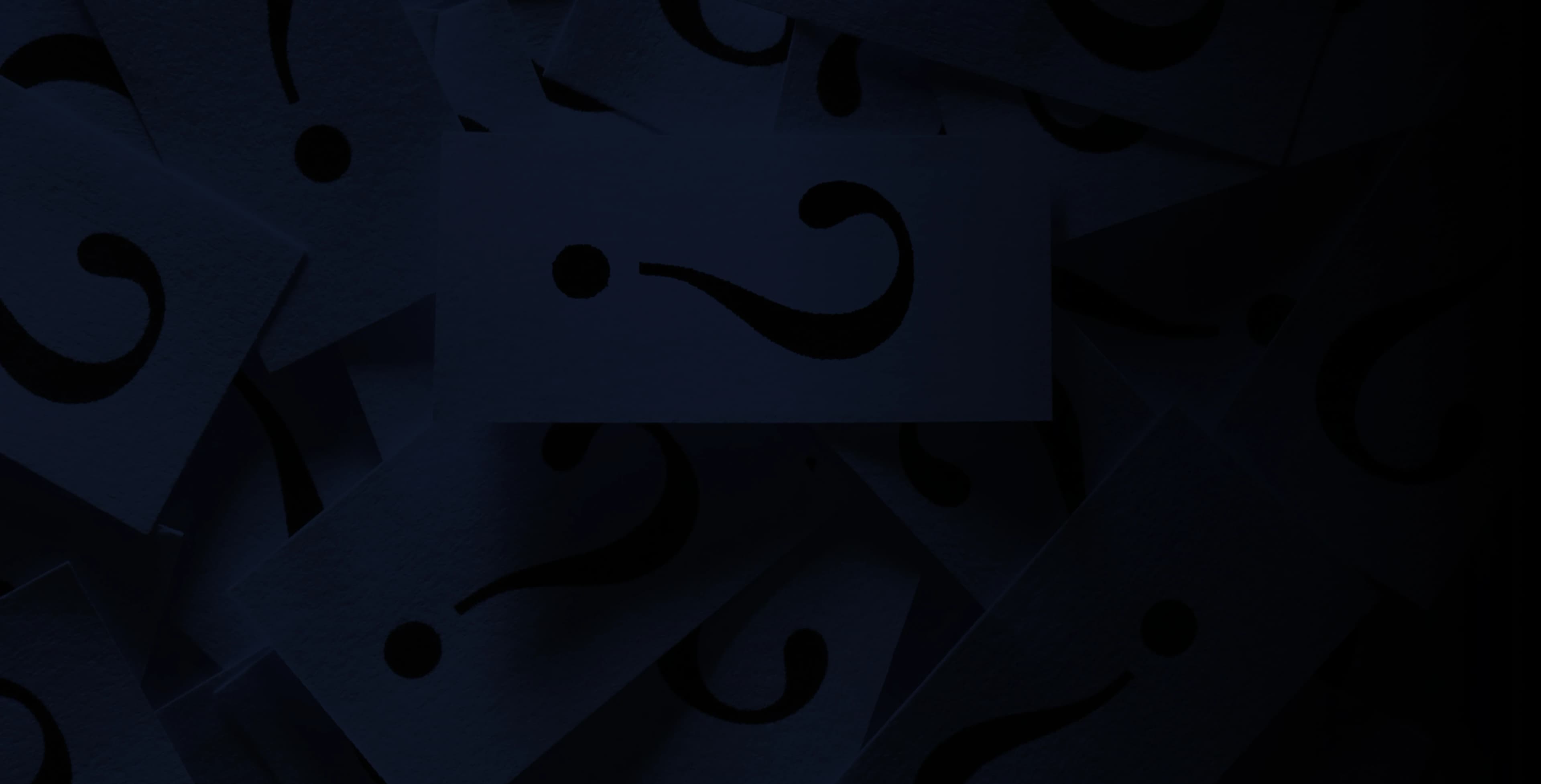 FAQ background with question marks